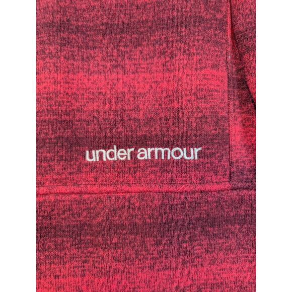 Under Armour Womens size SP Full Zip Hooded Thick Magenta Fleece Storm 1 - Picture 5 of 6